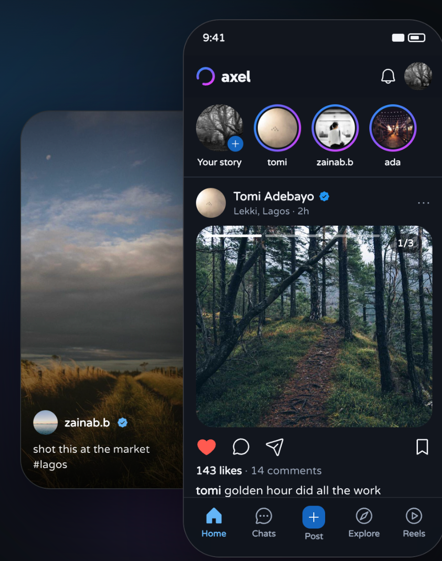 Axel social platform