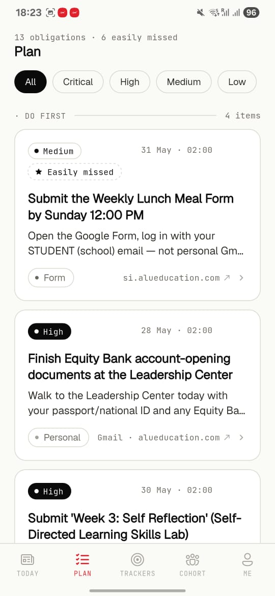 Qobi mobile — plan