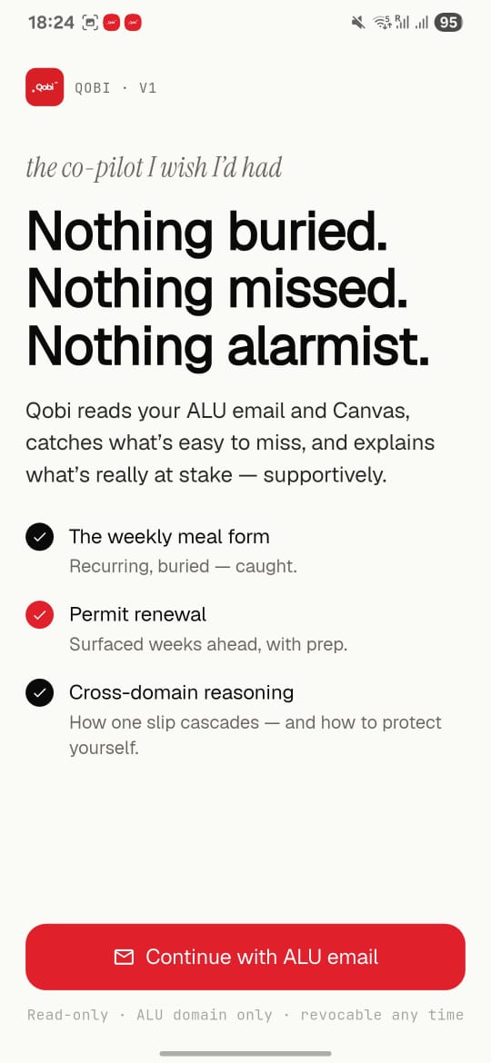 Qobi mobile — welcome